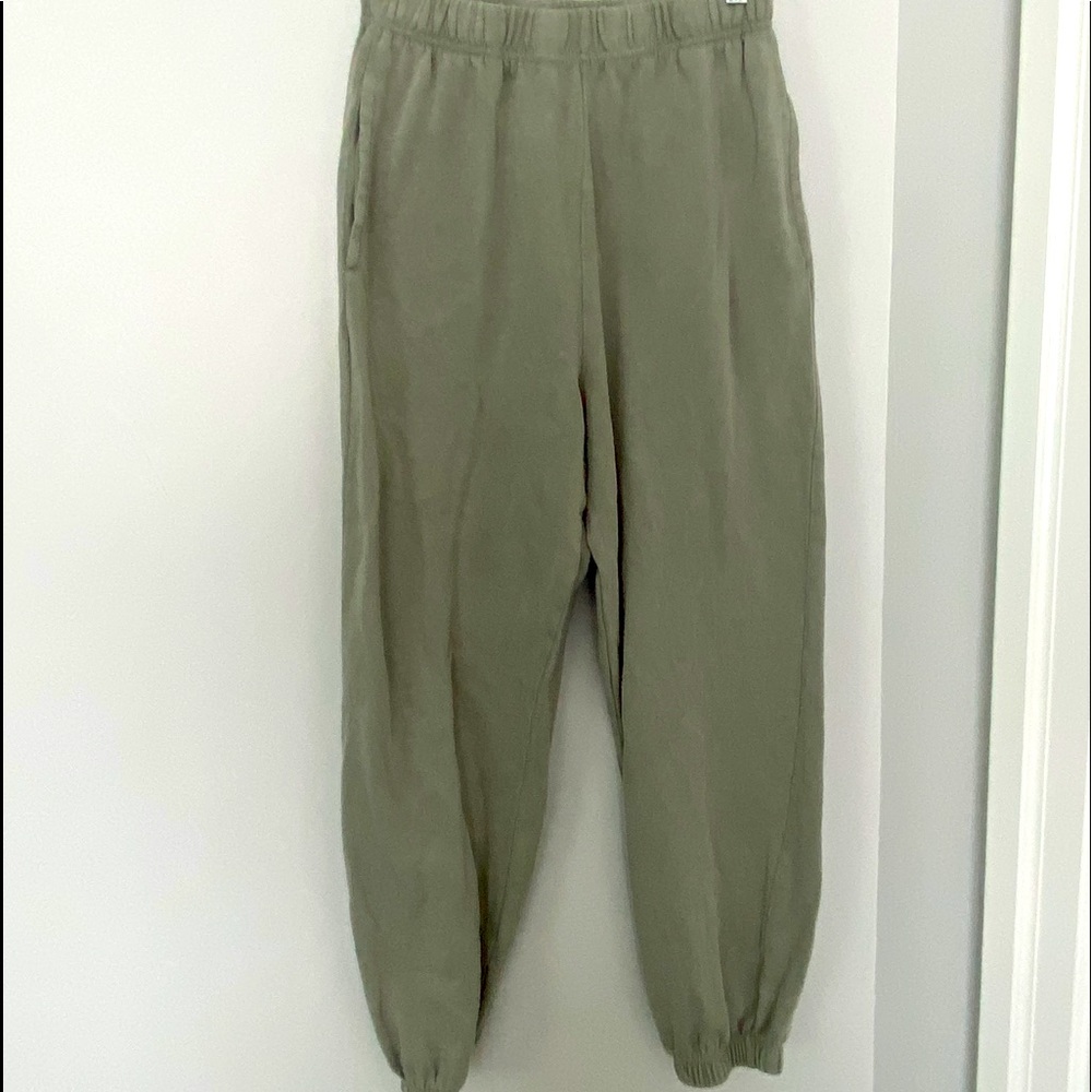 Sage green sweatpants